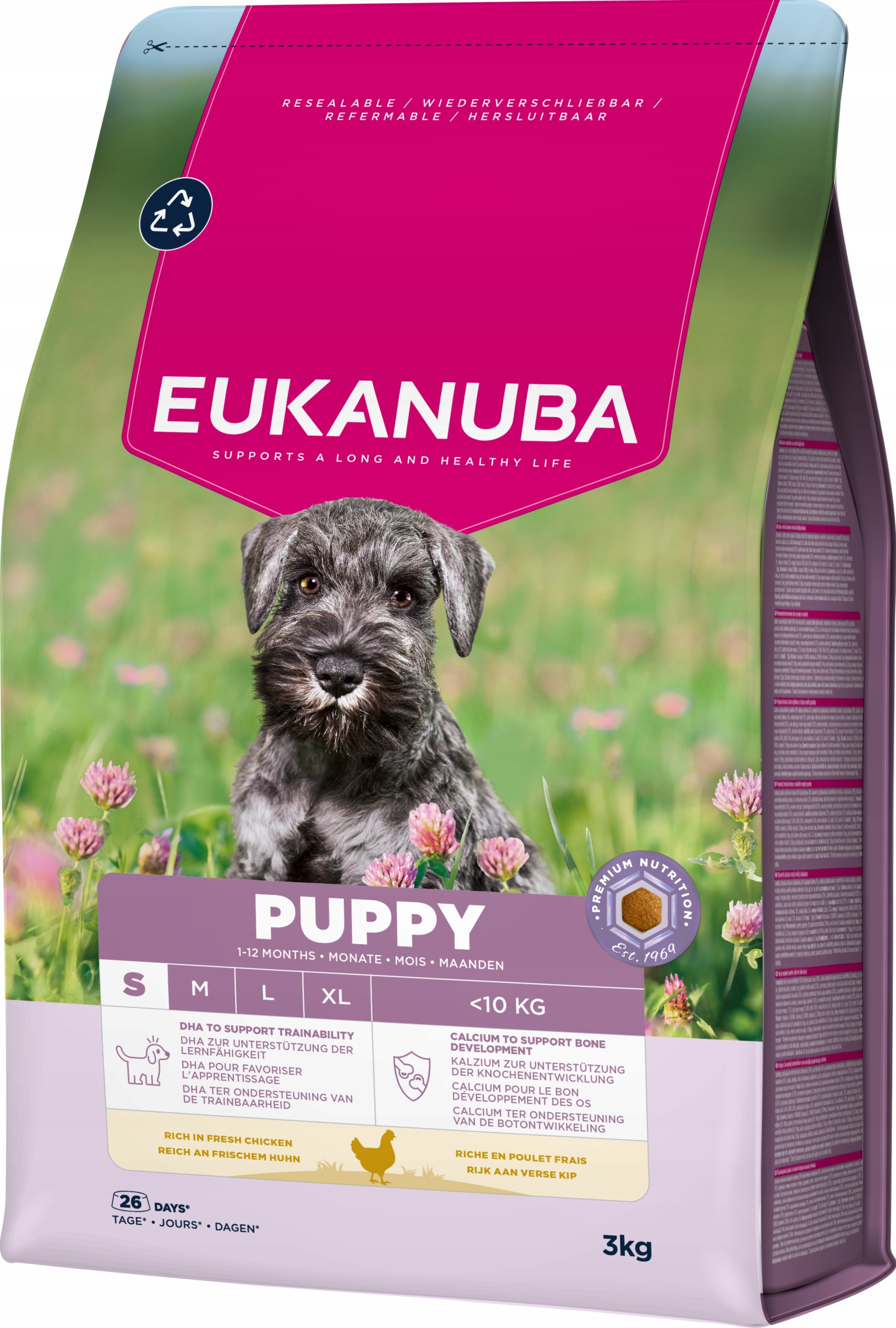EUKANUBA Puppy Small – Sucha karma dla szczeniąt małych ras, bogata w kurczaka