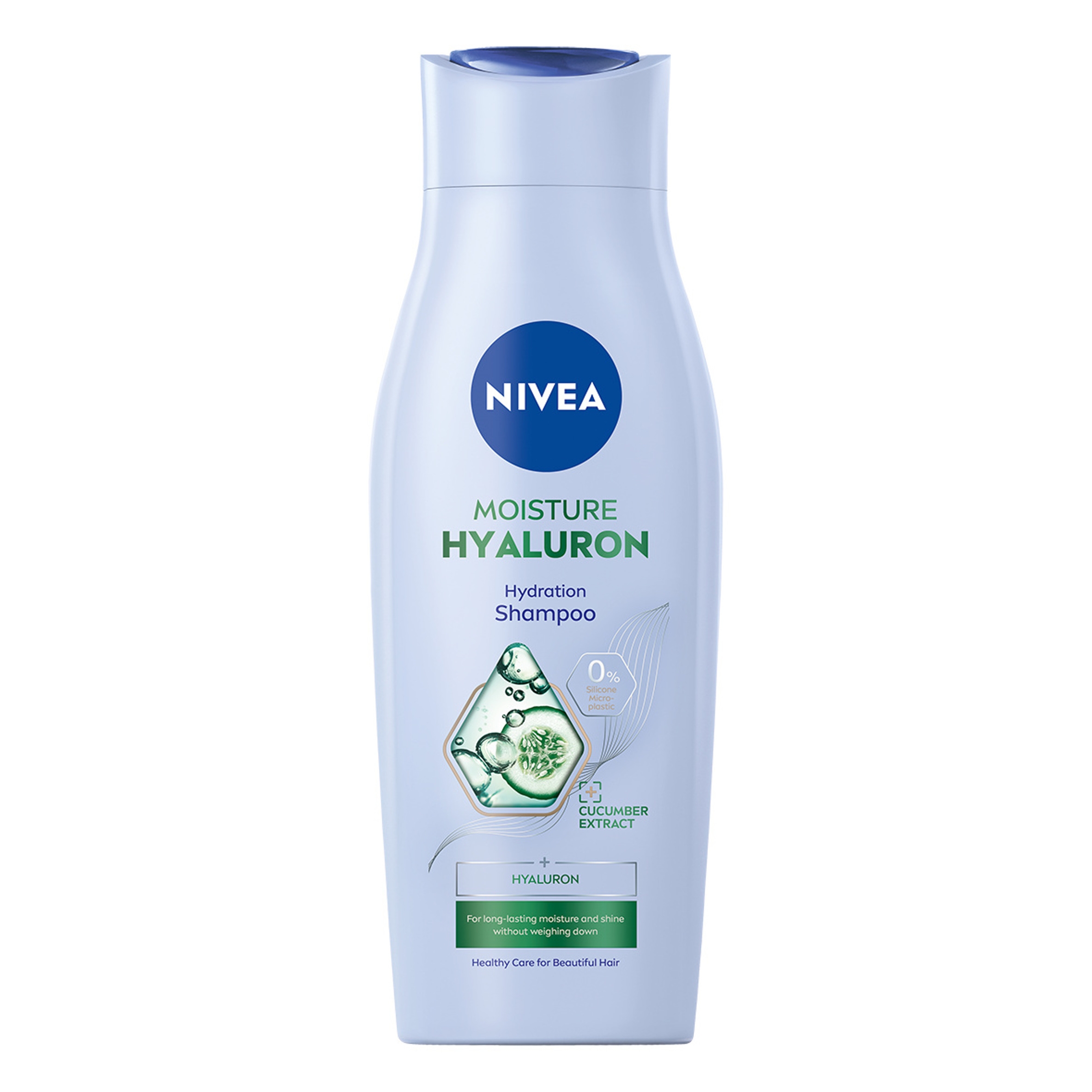NIVEA Moisture Hyaluron – Nawilżający szampon z kwasem hialuronowym dla pięknych włosów