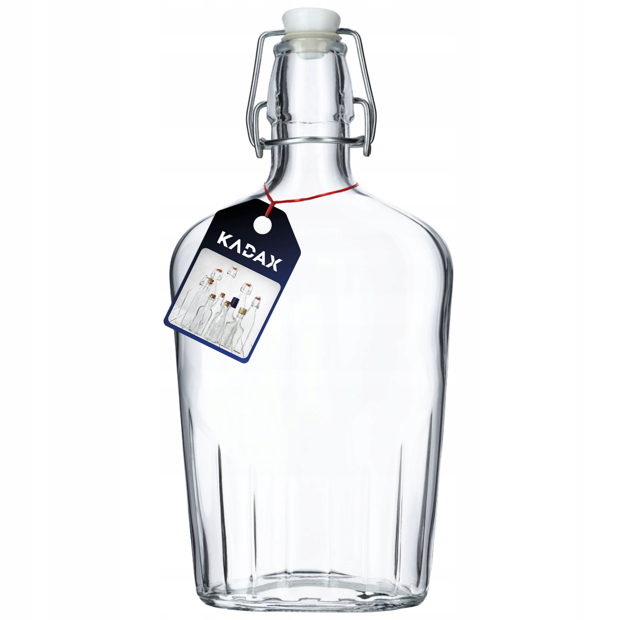 KADAX Butelki Szklane Do Nalewki Soku + Korek 0,5L 6szt – Idealne do przechowywania Twoich ulubionych trunków