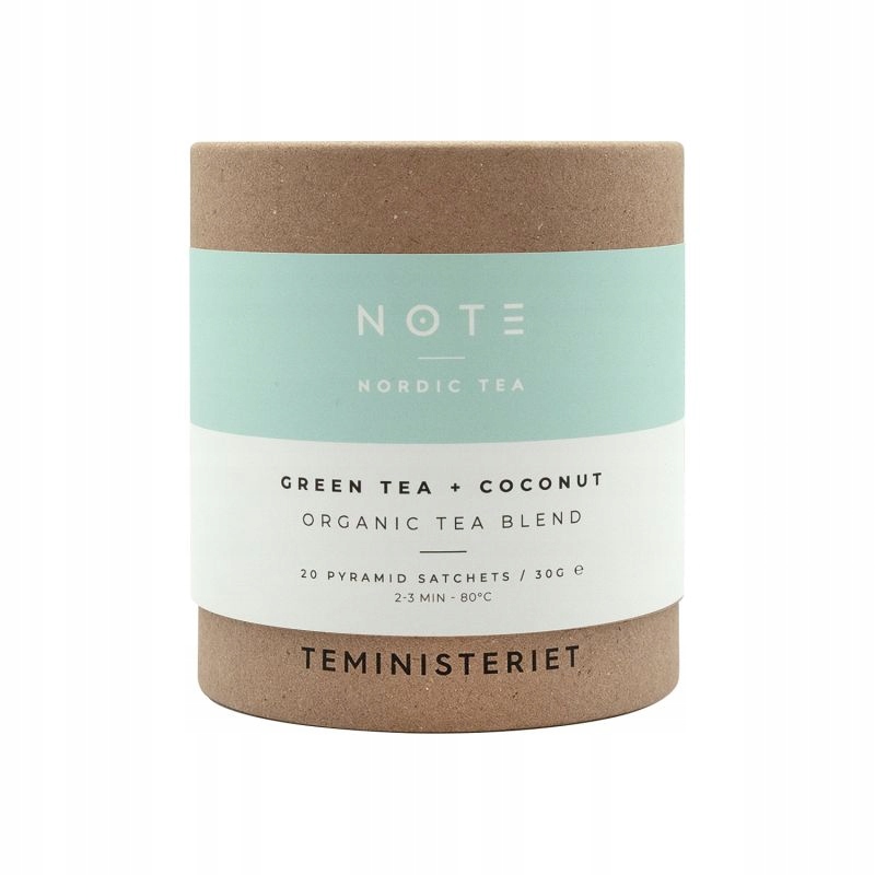 Teministeriet NOTE Green Tea Coconut Organic – Herbata Zielona 20 Torebek