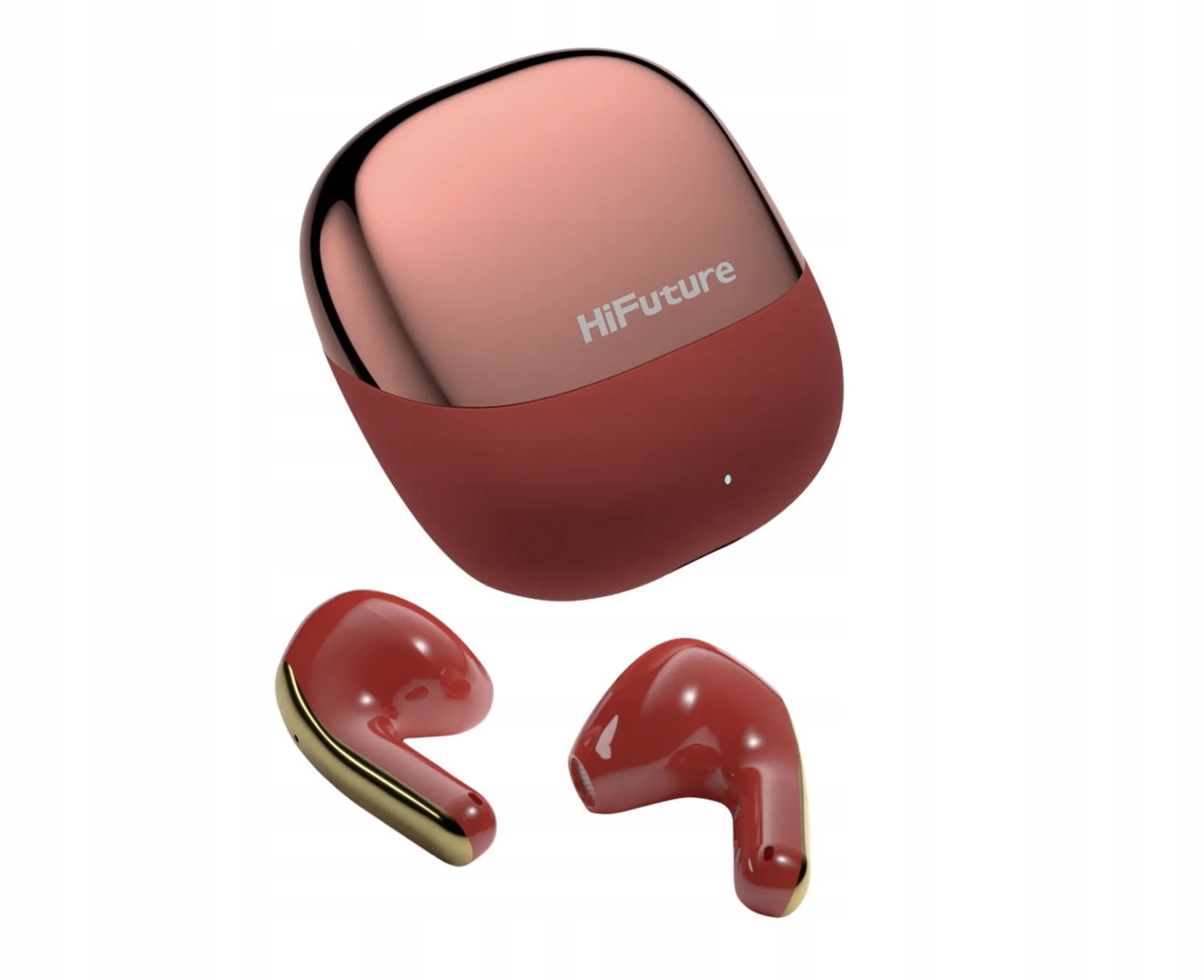 HiFuture ChromeBuds Red – Bezprzewodowe słuchawki douszne dla każdego