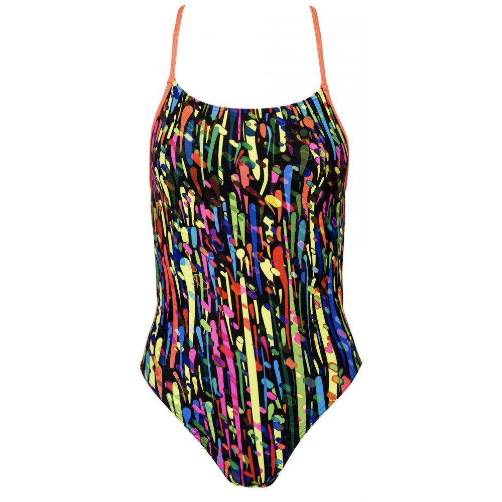 AQUA-SPORT STRÓJ KĄPIELOWY SINGLE CORES KROPLE MULTI KOLOR 0004102 ROZMIAR L – Idealny wybór na każdą wodną przygodę
