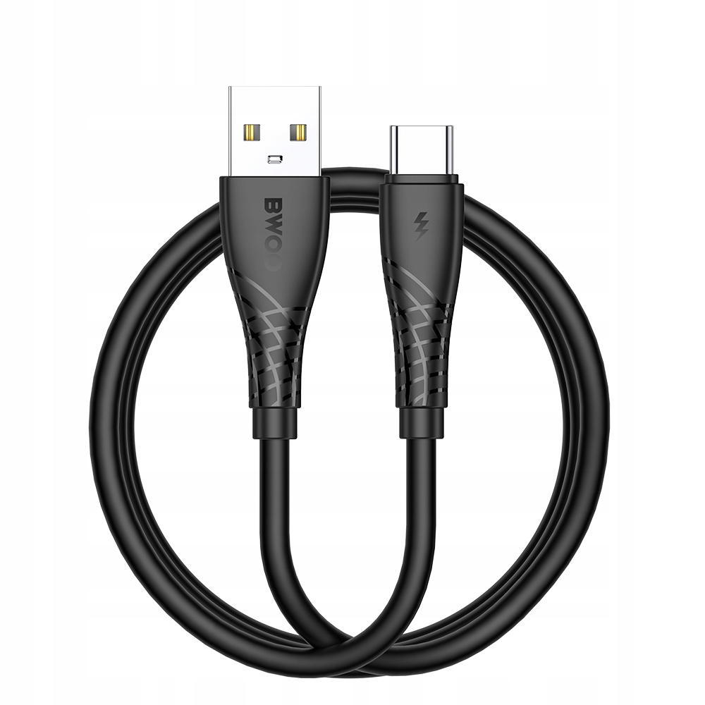 BWOO kabel 27W USB - USB-C BO-X318C 1m czarny – Szybkie ładowanie i transfer danych