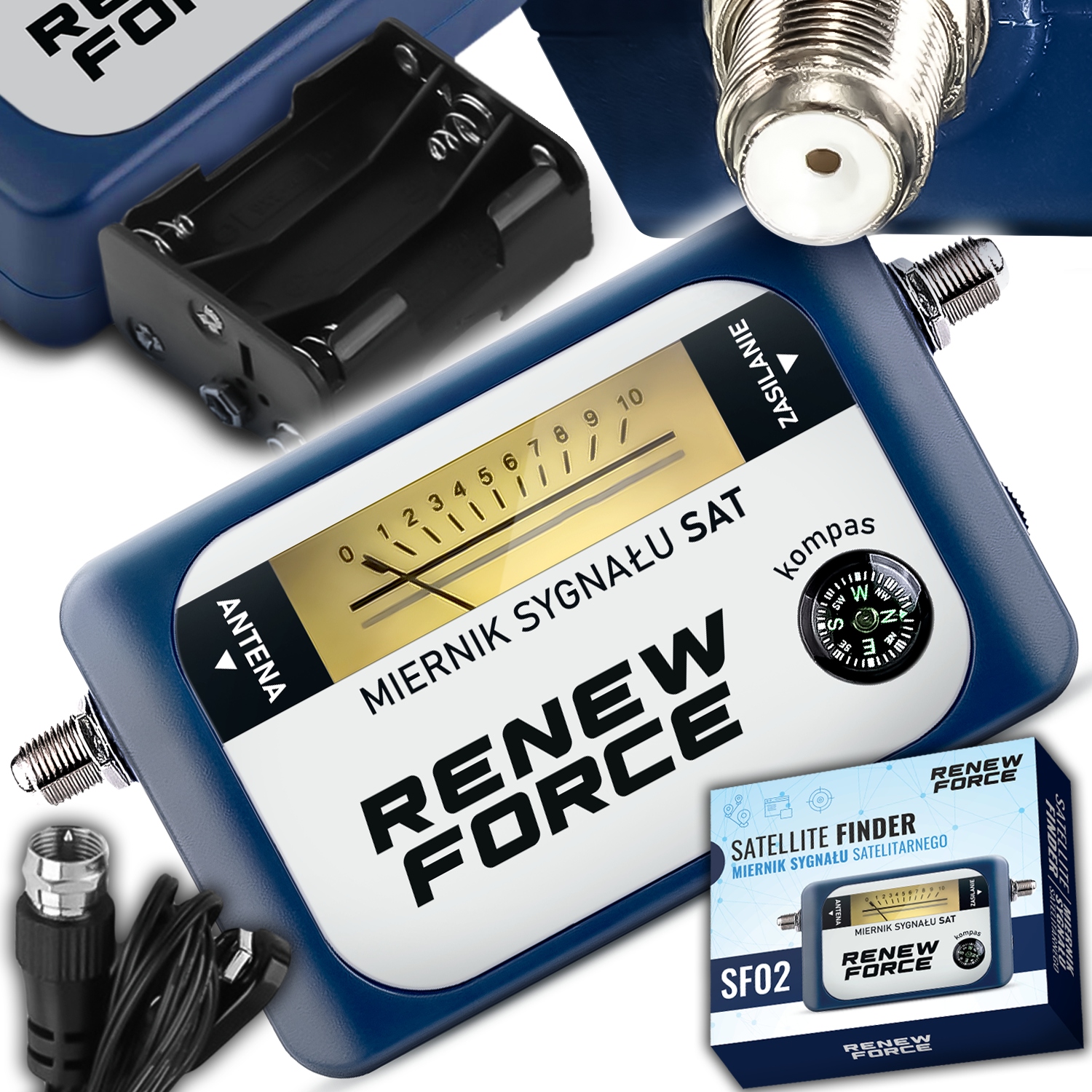 Precyzyjny Miernik Sygnału Telewizji Naziemnej DVB-T2 Anteny Renew Force SF02 – Twoje wsparcie w odbiorze sygnału