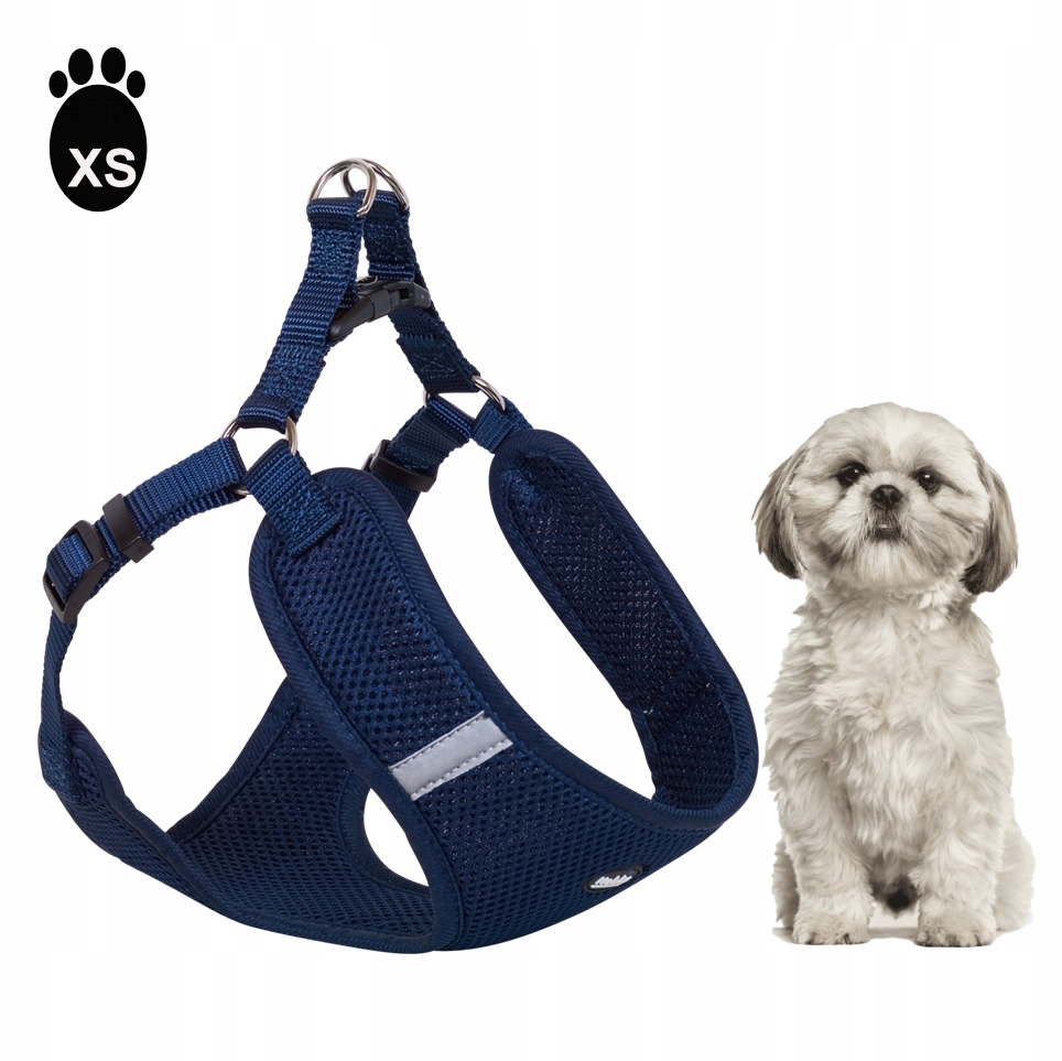 Szelki Nobby Mesh Reflect XS Granatowe – Komfort i bezpieczeństwo dla Twojego psa