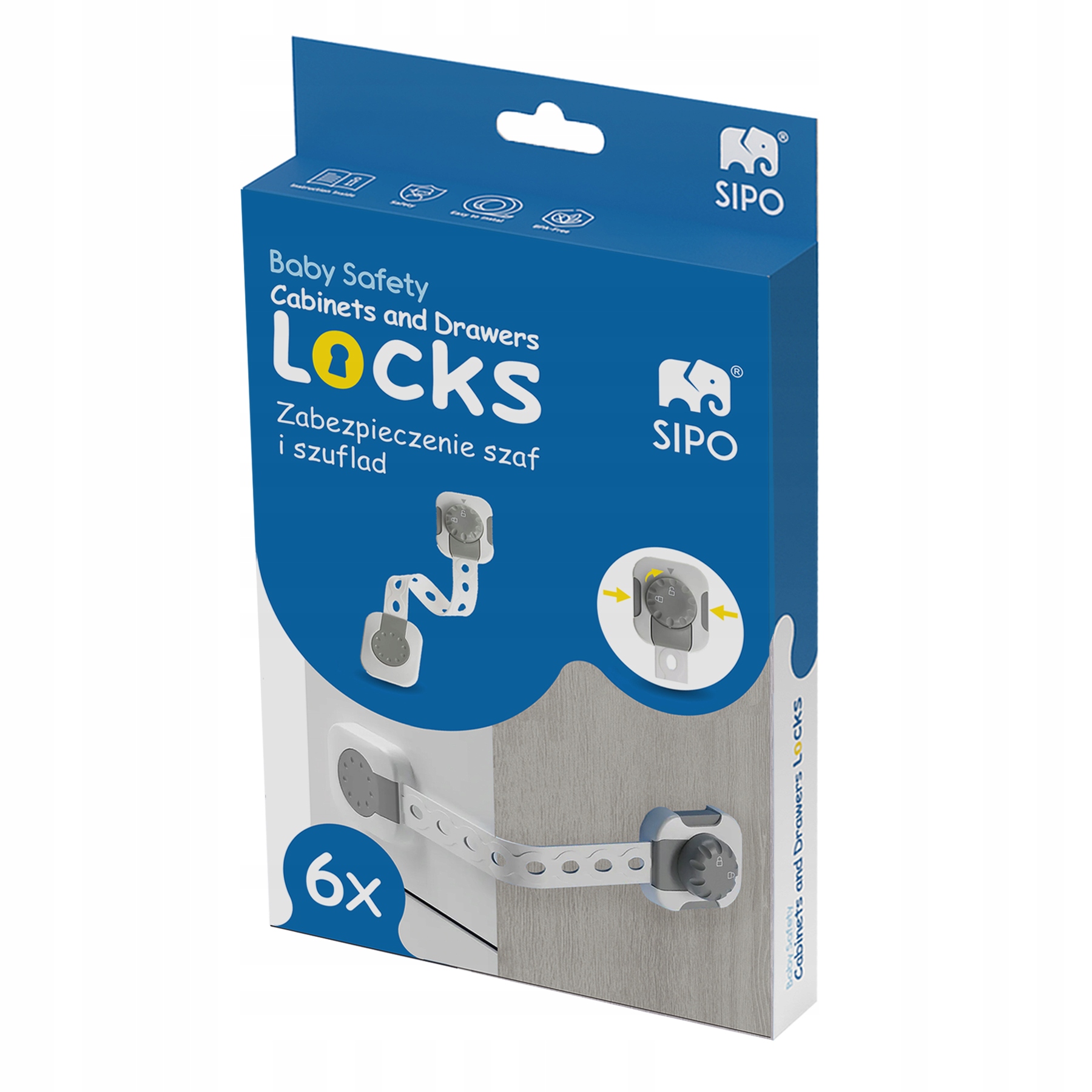 Sipo Zabezpieczenie Szaf i Szuflad z Funkcją Smart Lock – Bezpieczne rozwiązanie dla Twojego dziecka