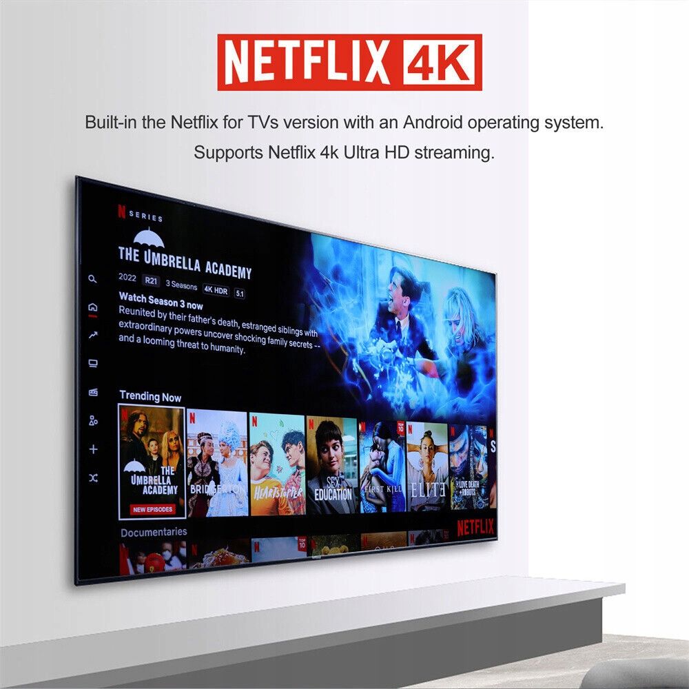 SMART TV Box 4K 4/64GB Android Netflix Hako Pro Stan opakowania oryginalne
