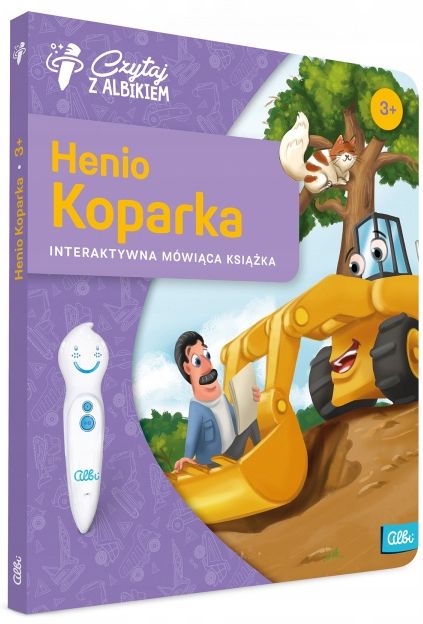 HENIO KOPARKA - MÓWIĄCA KSIĄŻKA CZYTAJ Z ALBIKIEM