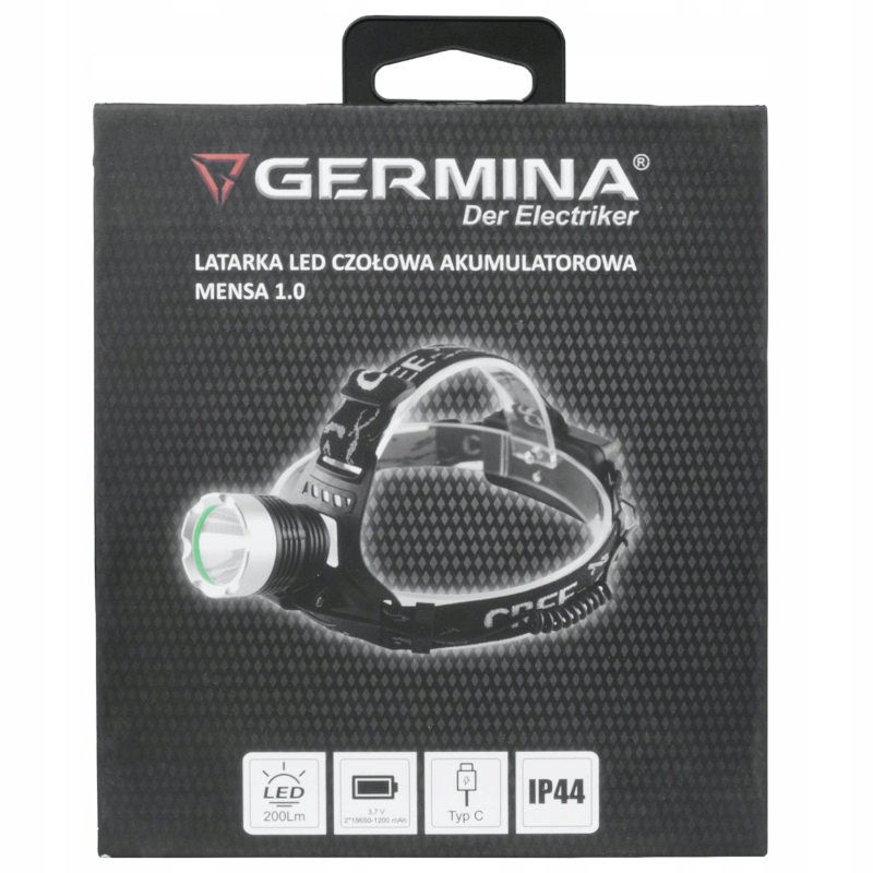 Latarka LED czołowa akumulatorowa Mensa 1.0 GW-0150 – Niezawodne źródło światła