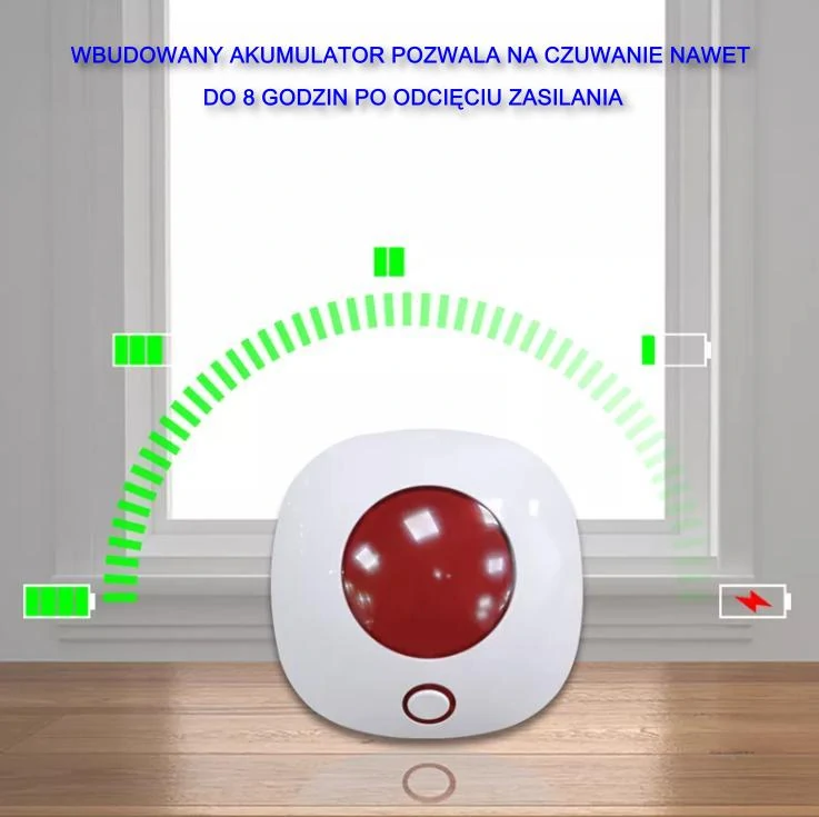 Wbudowany akumulator – niezawodność nawet przy braku prądu