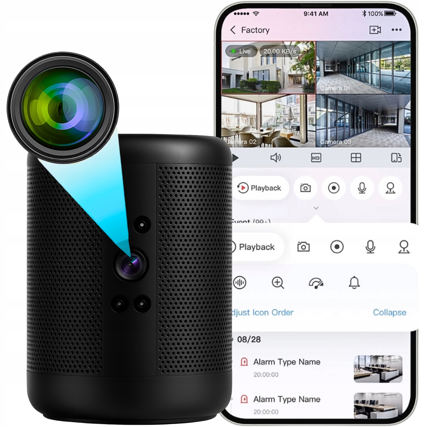MINI KAMERA WIFI SZPIEGOWSKA W GŁOŚNIKU CZUJNIK RUCHU PODGLĄD NA TELEFON – Nowoczesne rozwiązanie do monitoringu