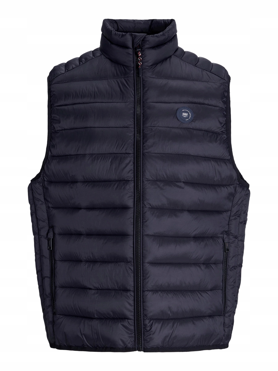 Jack&Jones męska kamizelka bezrękawnik JJEBRADLEY LIGHT BODYWARMER COLLAR NOO 12280973 BLACK – Stylowy wybór na każdą okazję