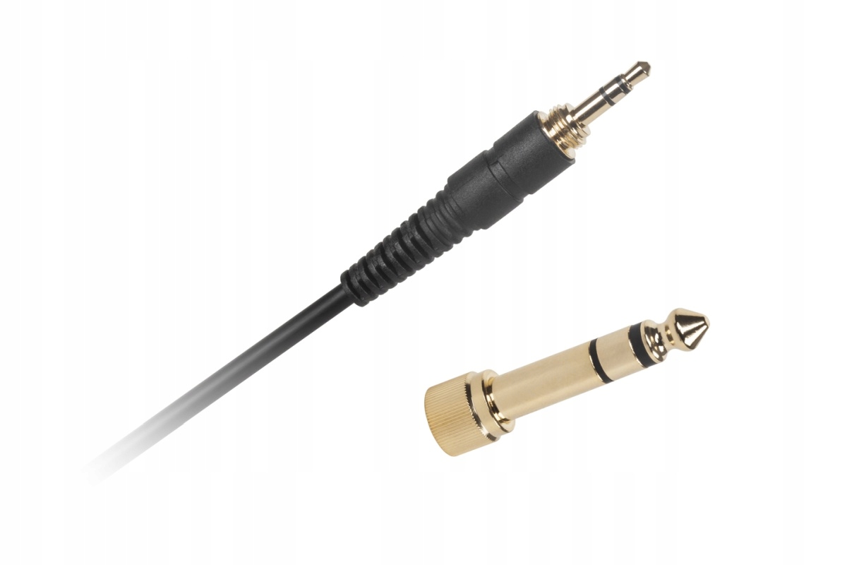 Długi kabel 3 metry z przejściówką Jack 3,5 mm – 6,3 mm