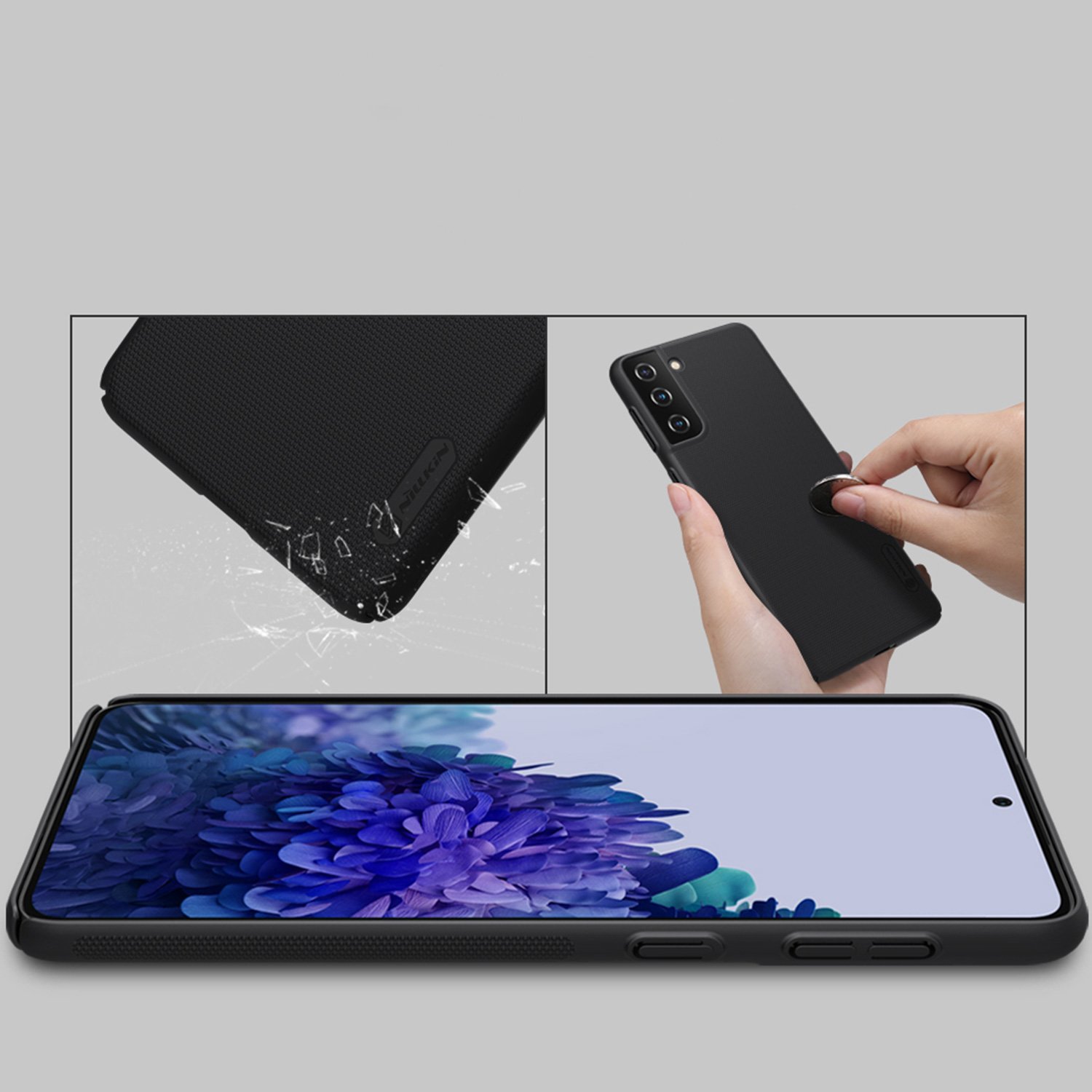 Etui Nillkin Frosted Shield dla Samsung Galaxy S21 Plus - Wytrzymałe, odporne, szykowne !