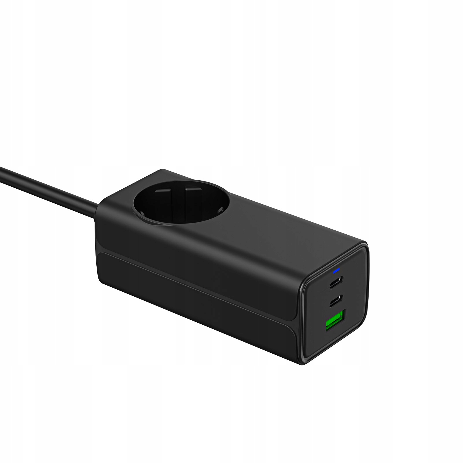 Wbudowane porty USB-C i USB-A dla wielu urządzeń
