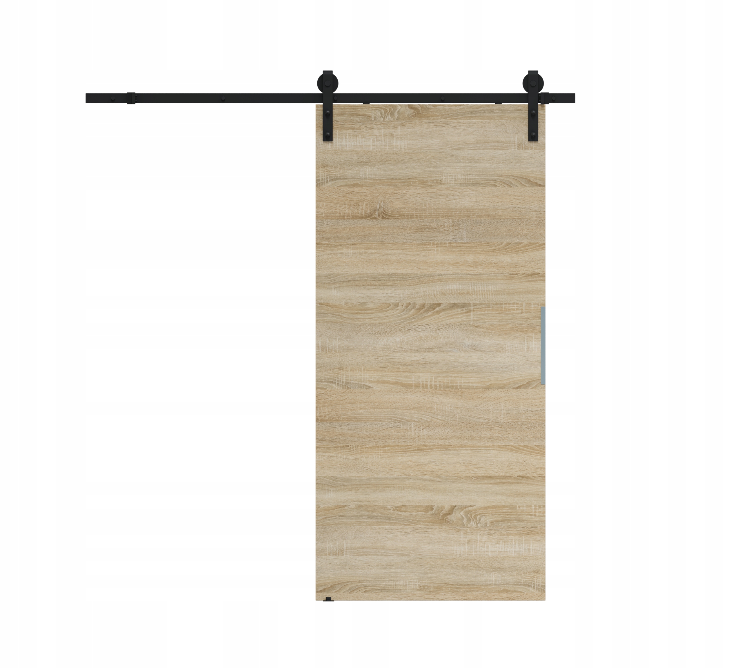 Drzwi przesuwne 80 naścienne ALFA LOFT P 01 Dąb Sonoma – Nowoczesny styl i funkcjonalność