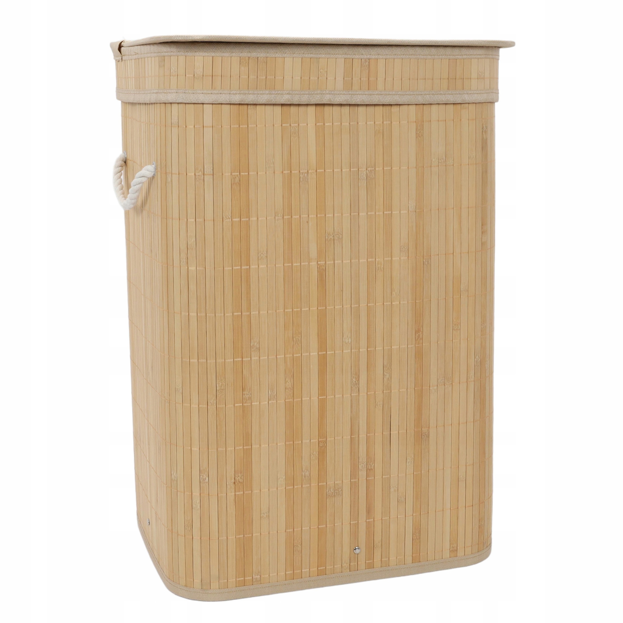 Bambusowy kosz na pranie z pokrywą, 80 l – funkcjonalność i estetyka w Twoim domu