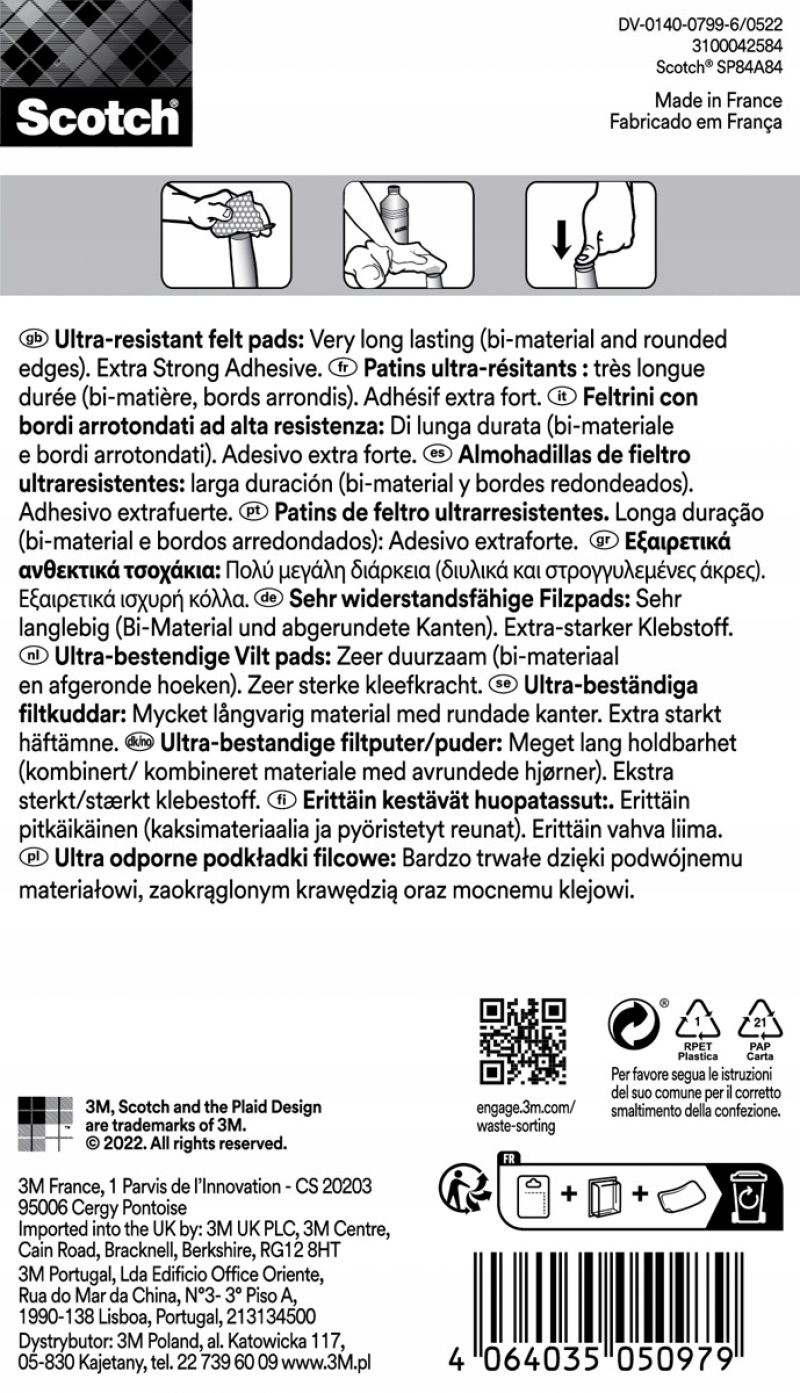 Wytrzymały materiał filcowy i mocny klej