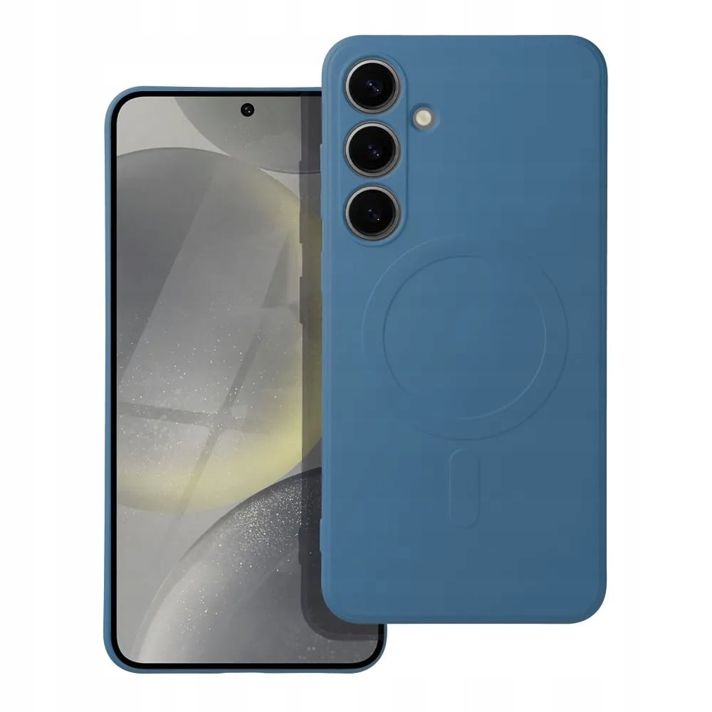 Futerał SILICONE MAG COVER kompatybilny z MagSafe do Samsung Galaxy A55 niebieski – Ochrona i styl w jednym