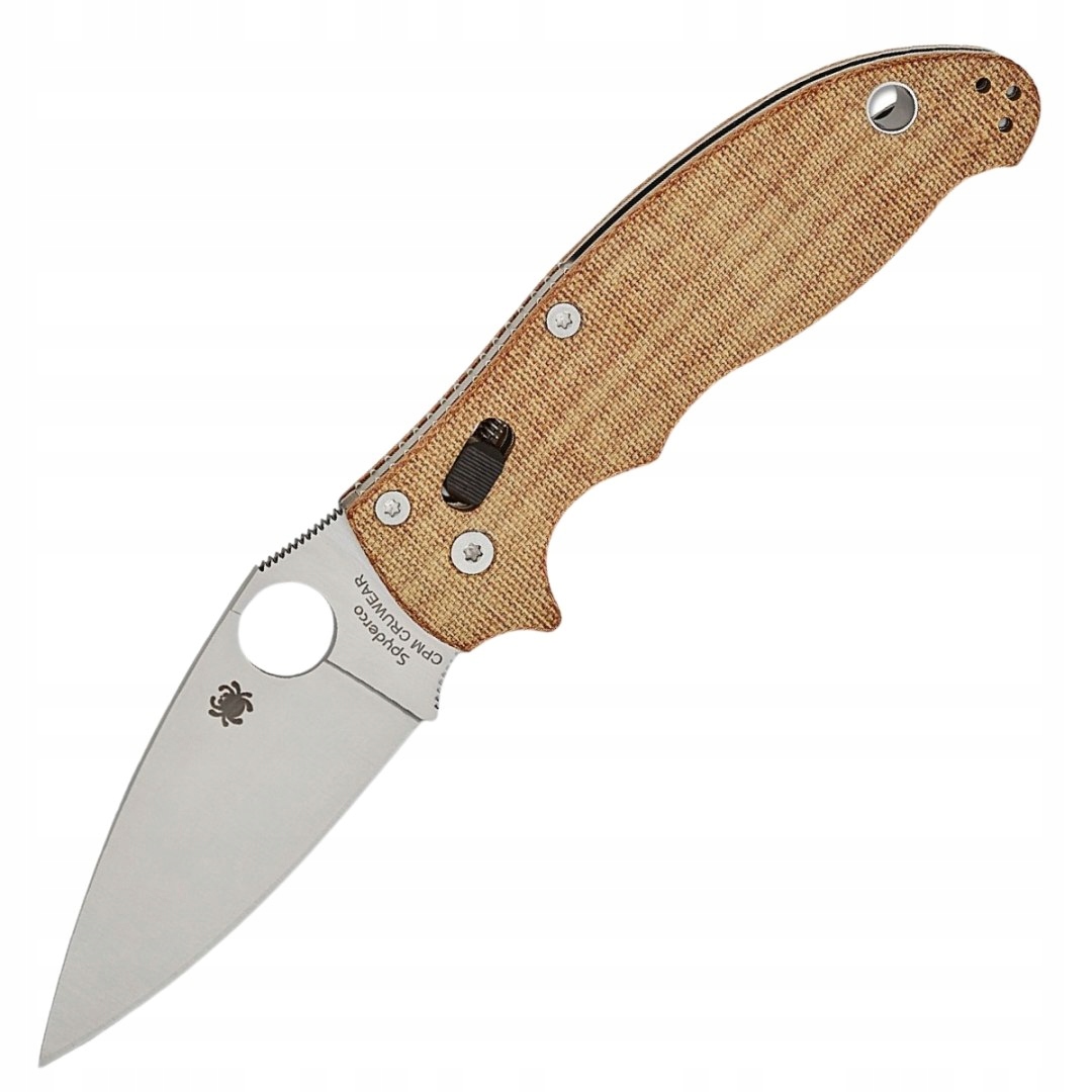 Nóż składany Spyderco Manix 2 Brown Canvas Micarta CPM Cru-Wear – Idealny towarzysz w terenie