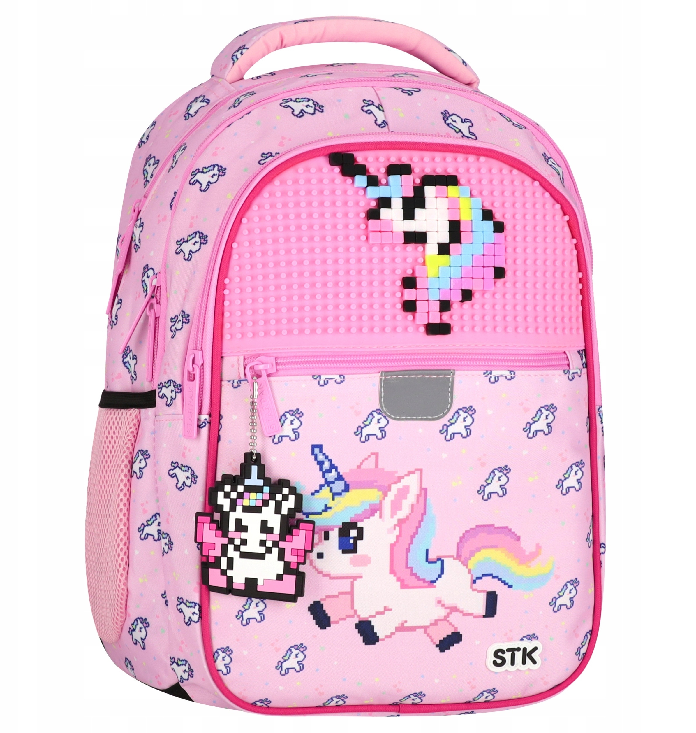 Plecak Szkolny Pixel Unicorn STK-15 PB 1/12 – Kolorowy towarzysz szkolnych przygód