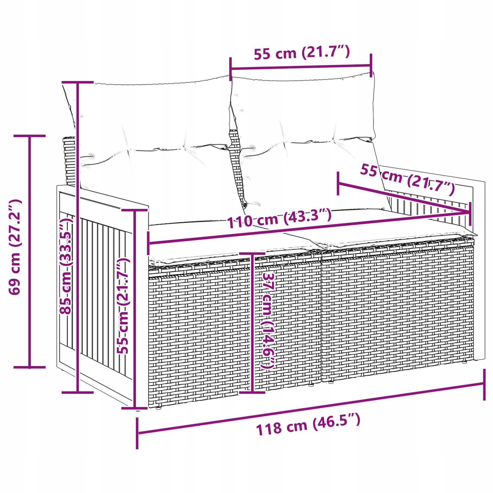 Praktyczny stół kawowy z drewnianym blatem