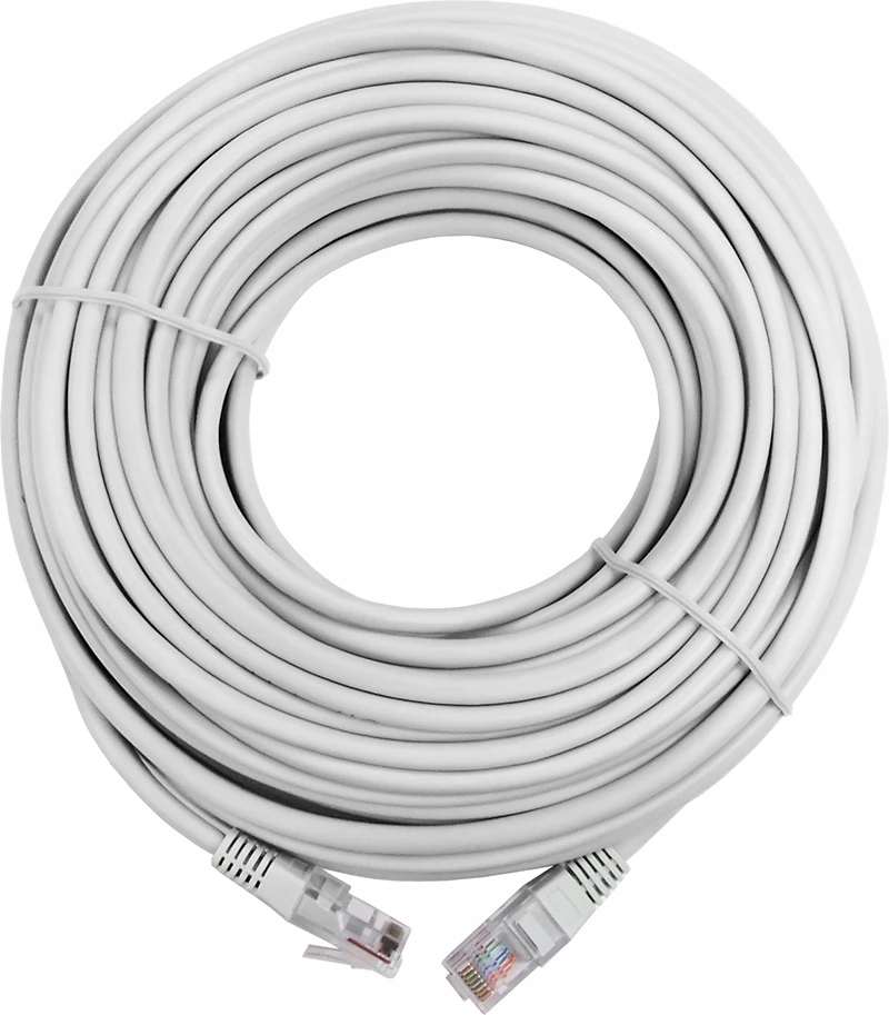 Kabel Patchcord RJ45/20-GREY 20m – Stabilne połączenie w sieci LAN