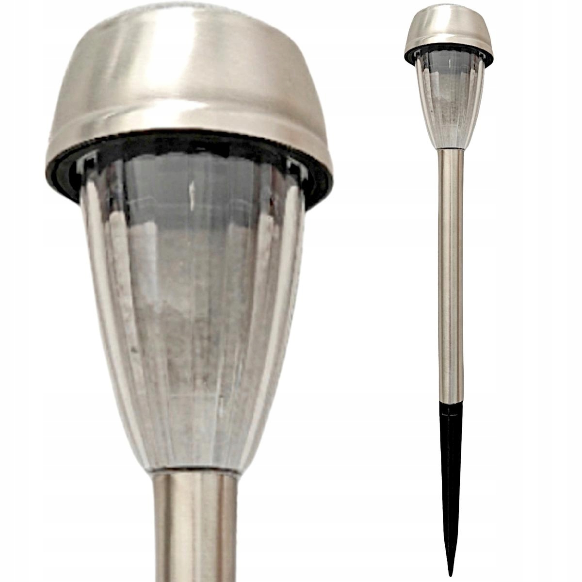 Lampa solarna 6x39,5 cm Inox – Oświetlenie ogrodowe bez kabli