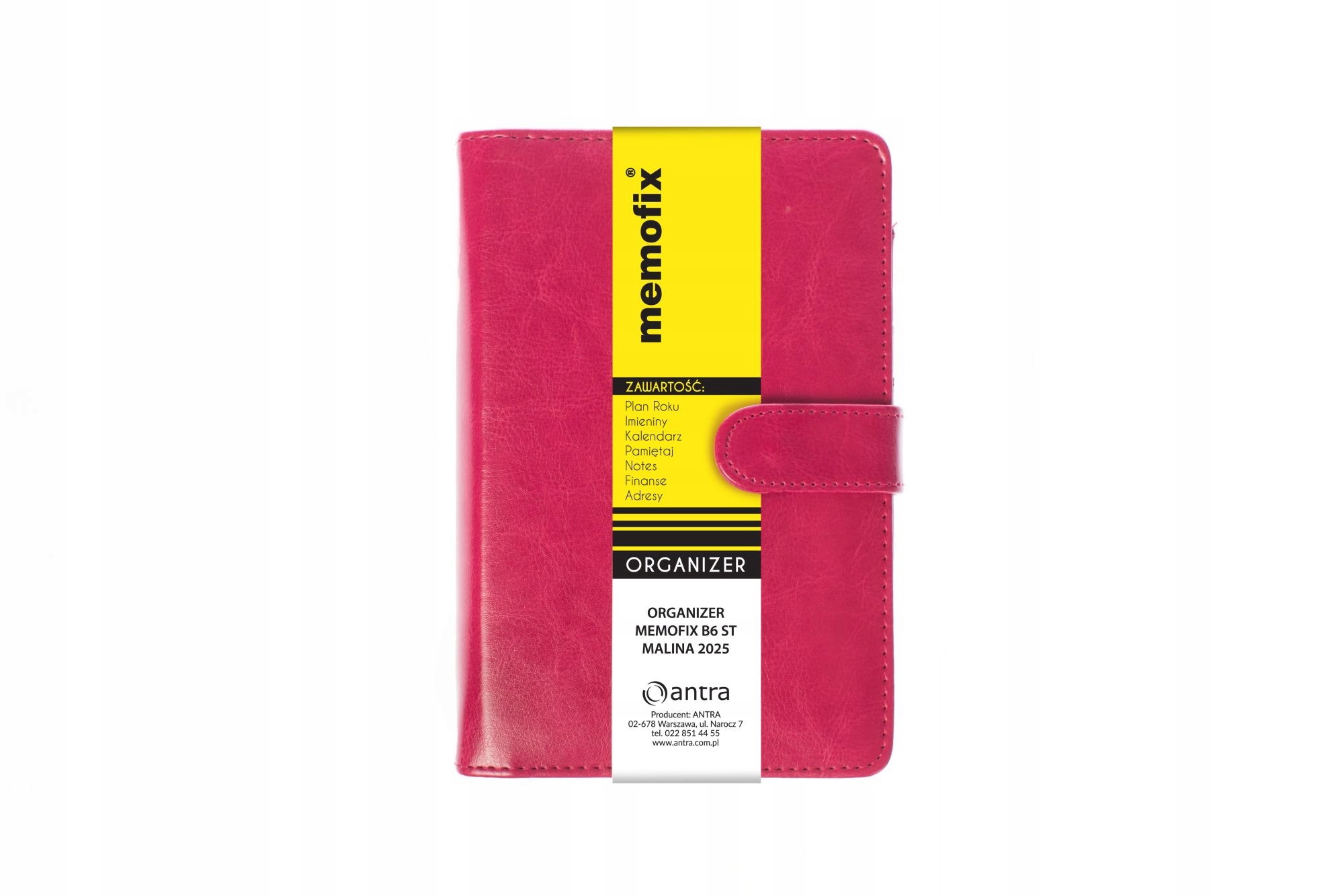 Organizer Memofix B6 ST malinowy – Idealny towarzysz organizacji