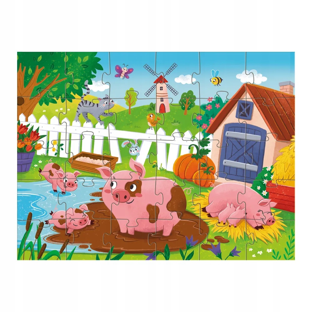 Klasyczny puzzel z motywem przyrody