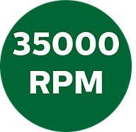 Do 35 000 obr./min