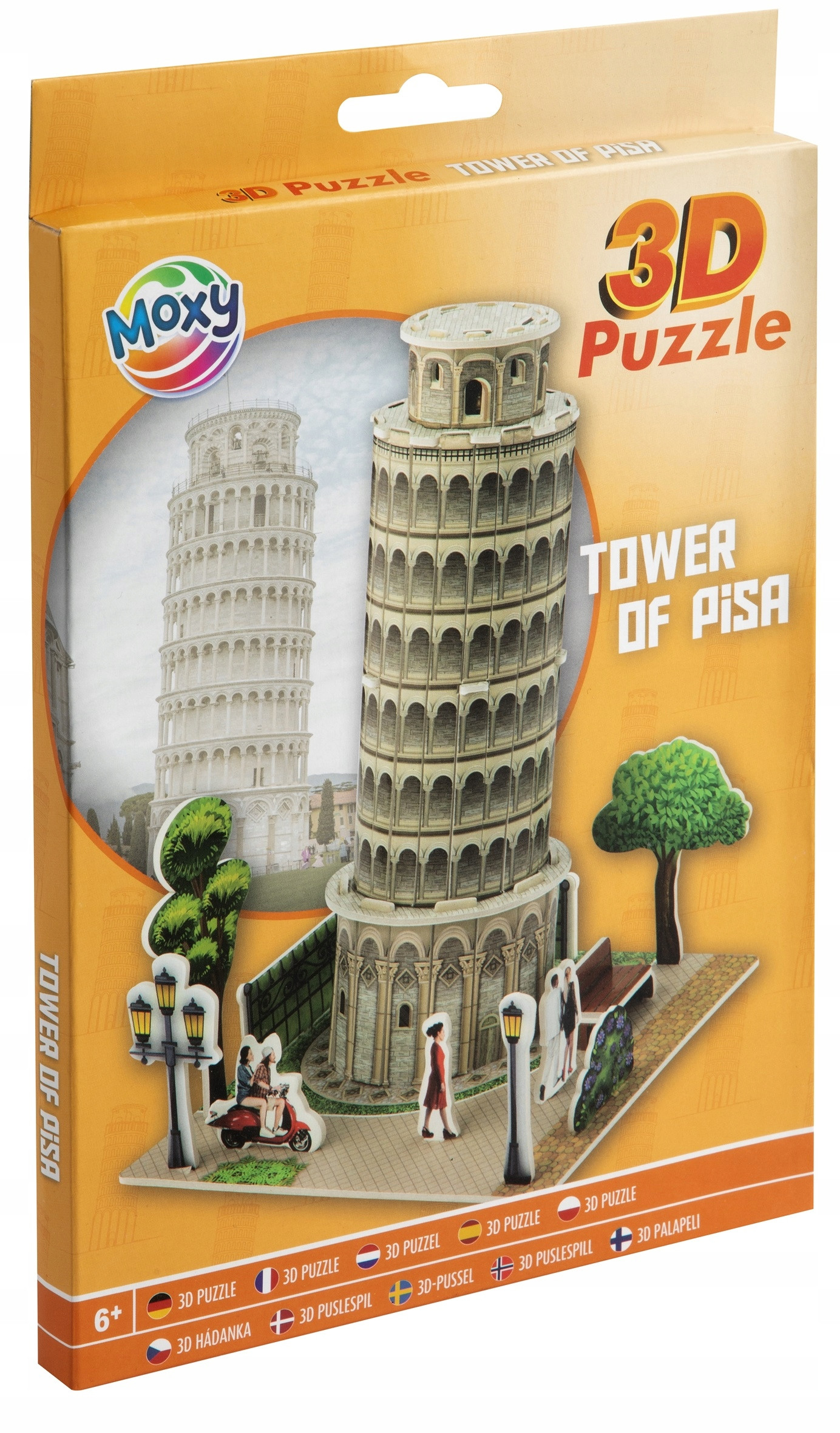 Puzzle piankowe 3D Wieża w Pizie – Kreatywna zabawa dla dzieci