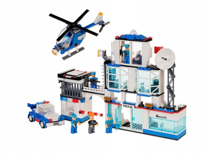 Klocki Elefun Policja - Komisariat Policji C0603A – Kreatywna zabawa dla dzieci