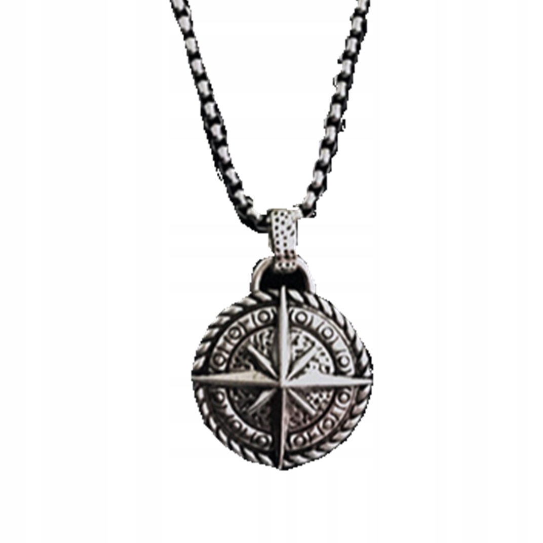 NASZYJNIK Kompas SYMBOL AMULET Gwiazda Droga 140 – Elegancja i symbolika podróży