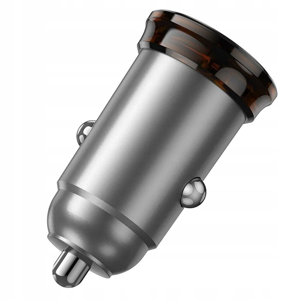 HOCO ładowarka samochodowa 2 x Typ C + kabel Typ C do Lightning PD QC 45W NZ16B szara – Szybkie ładowanie w podróży