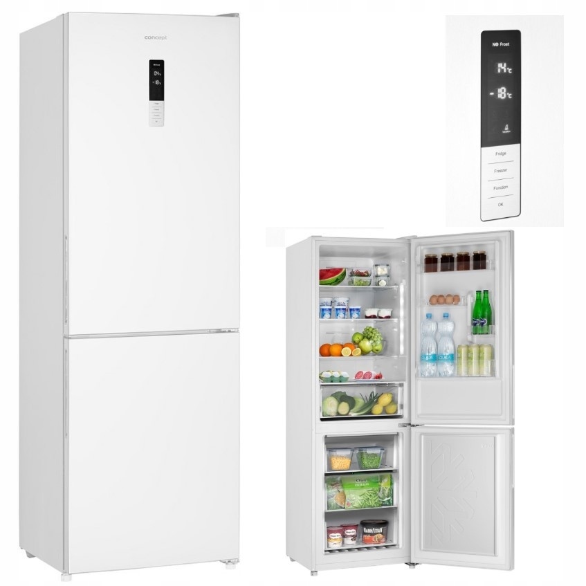 Lodówka Concept Lodówka z zamrażarką WHITE LK6560wh – Idealne rozwiązanie do Twojej kuchni