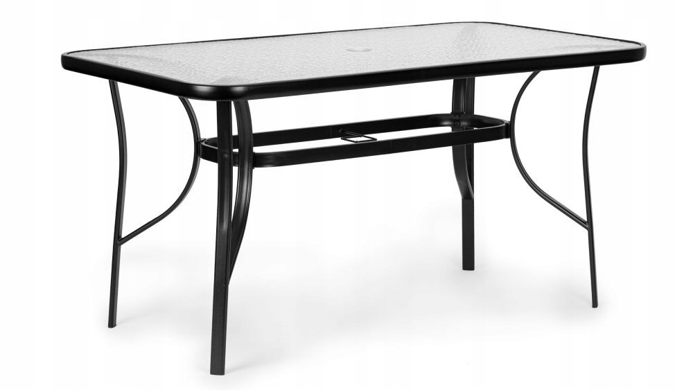 Stół ogrodowy szklany 120x70 cm – Idealny do Twojego tarasu i ogrodu