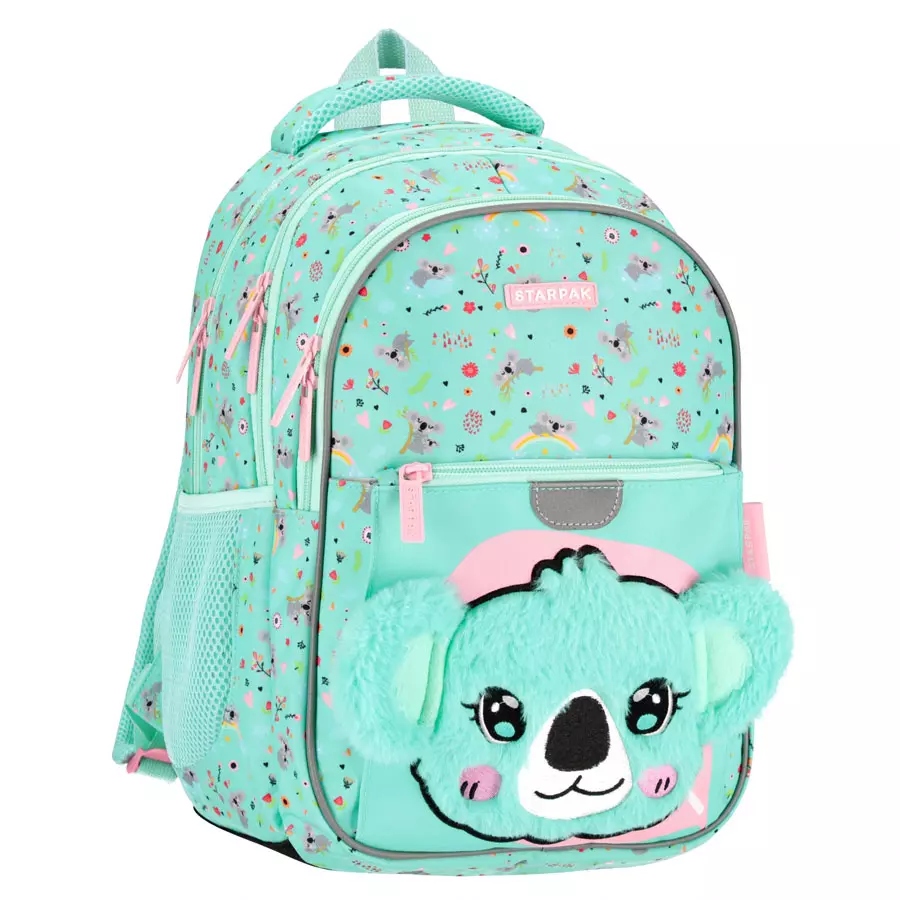 Plecak Szkolny Koala Plush STK-15 PB 1/12 – Wygodny towarzysz dla Twojego dziecka