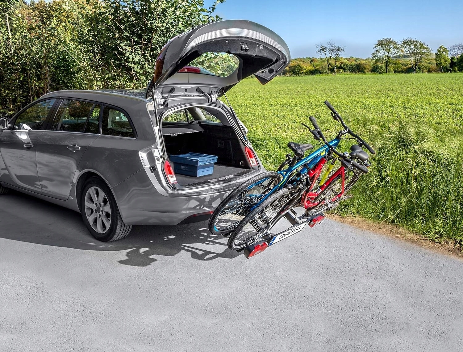 Eufab 11582 CROW PLUS – Bagażnik Rowerowy na Hak dla 2 Rowerów