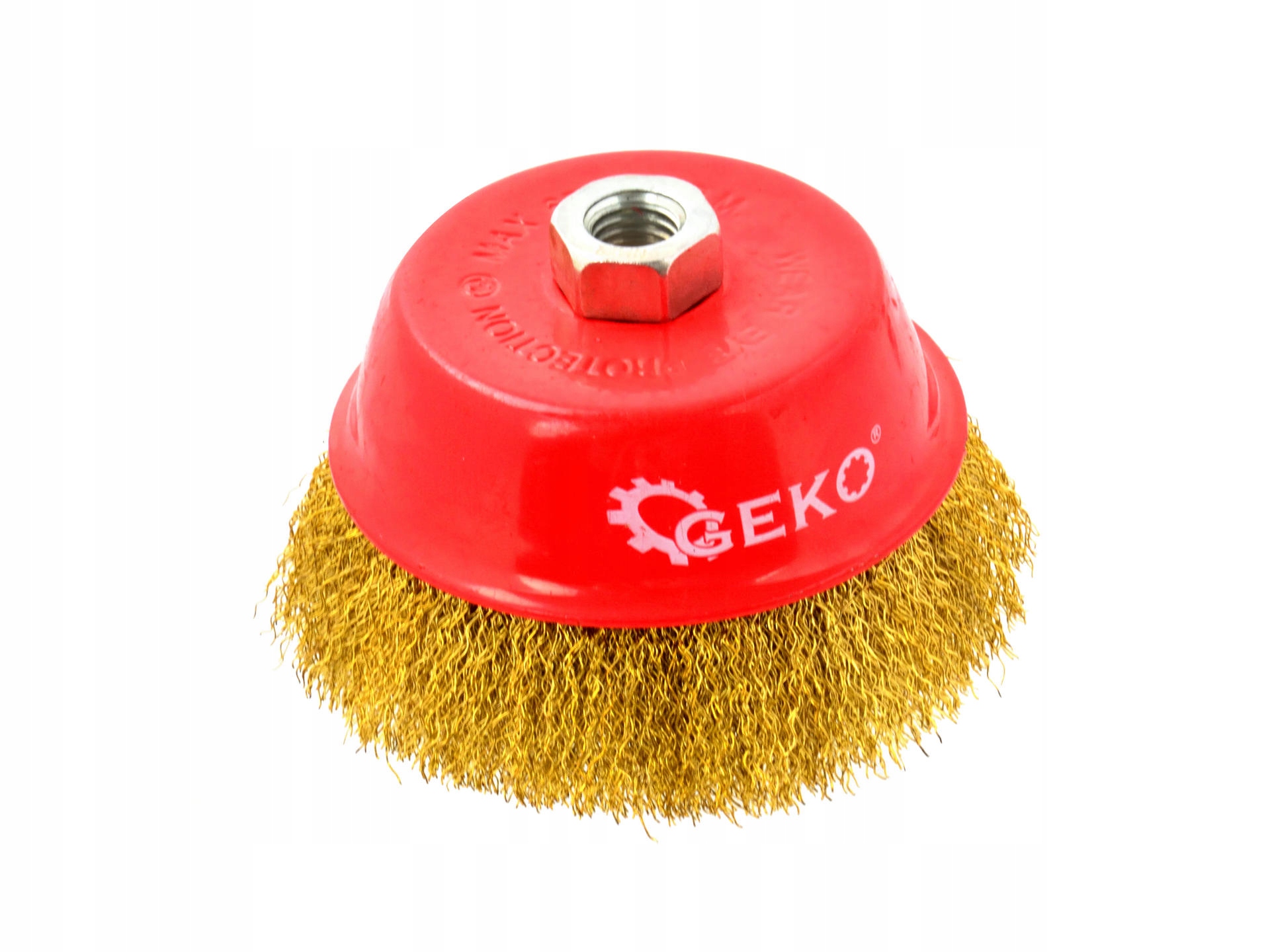 Szczotka druciana czołowa mosiężna 125mm M14 – Idealne narzędzie do czyszczenia metalu