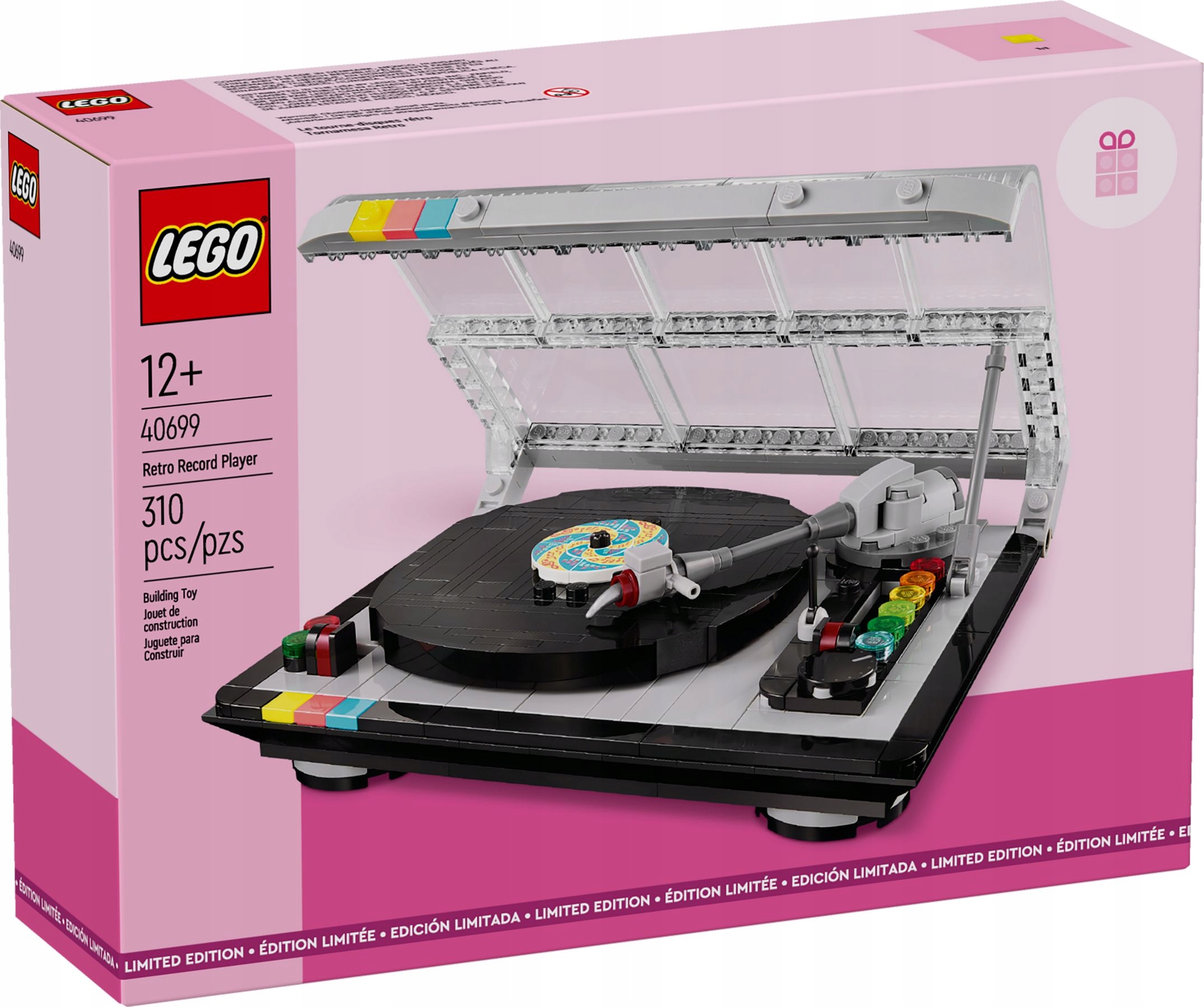LEGO 40699 Gramofon retro – Kreatywna zabawa dla dzieci od 12 lat