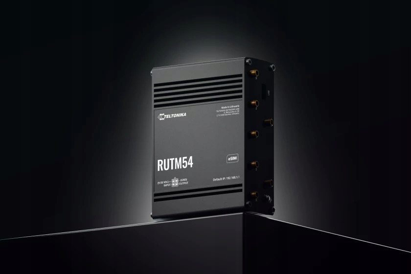 TELTONIKA NETWORKS RUTM54 DUAL SIM und eSIM 5G/4G/LTE – Przemysłowy router o ultraszybkich połączeniach