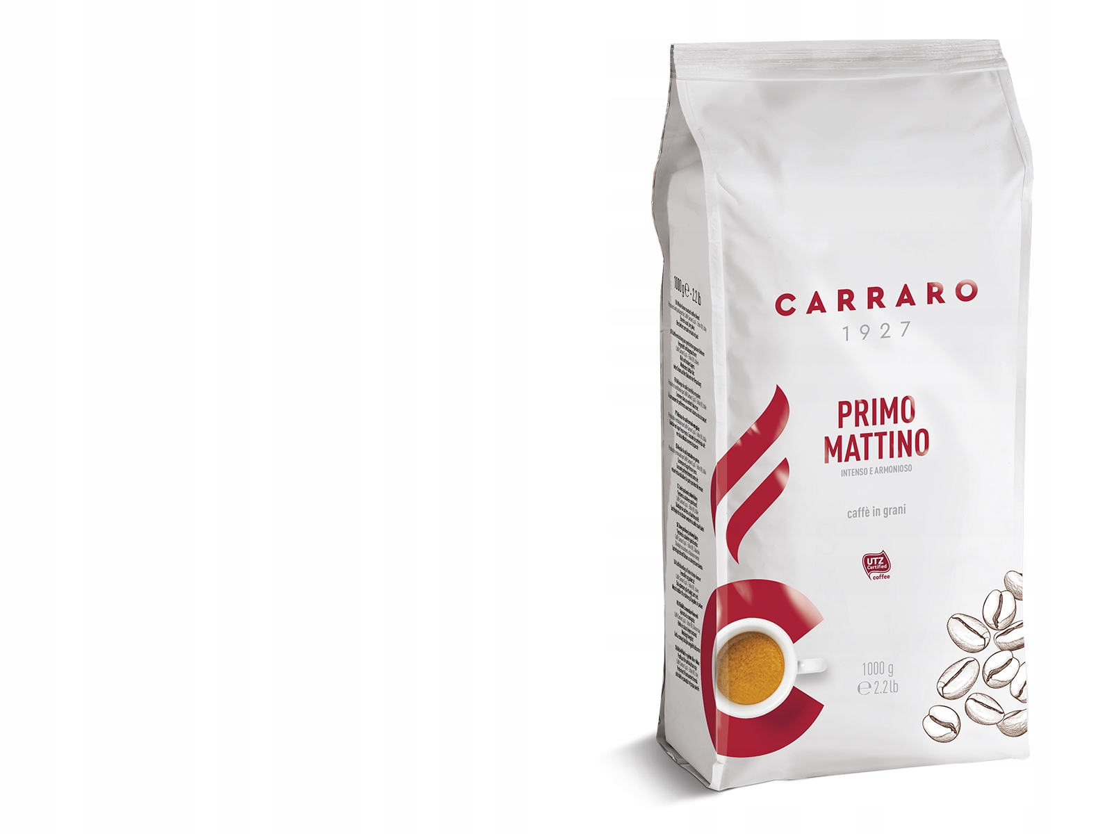 Kawa ziarnista Carraro Primo Mattino 1 kg – Włoska tradycja w każdej filiżance