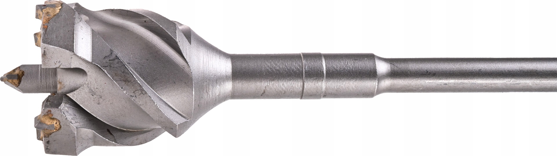 Szeroka spirala dla lepszego odprowadzania urobku