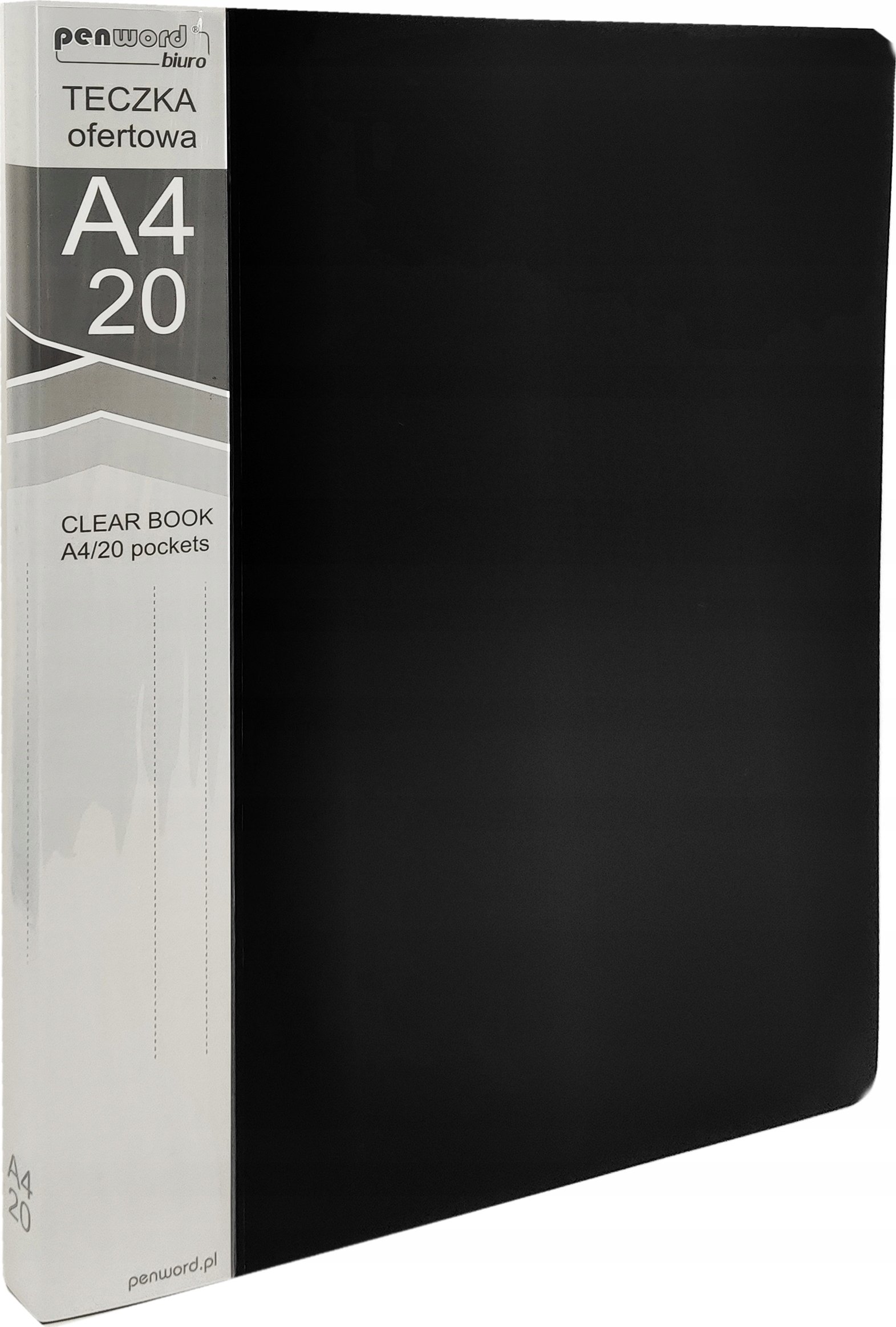 Teczka A4/20 ofertowa czarna – Idealne rozwiązanie dla biura i szkoły