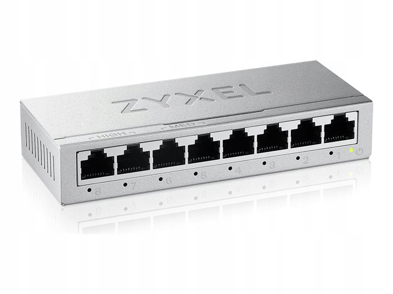 Zyxel GS-108BV5-EU0101F – Niezawodny przełącznik L2 Gigabit Ethernet