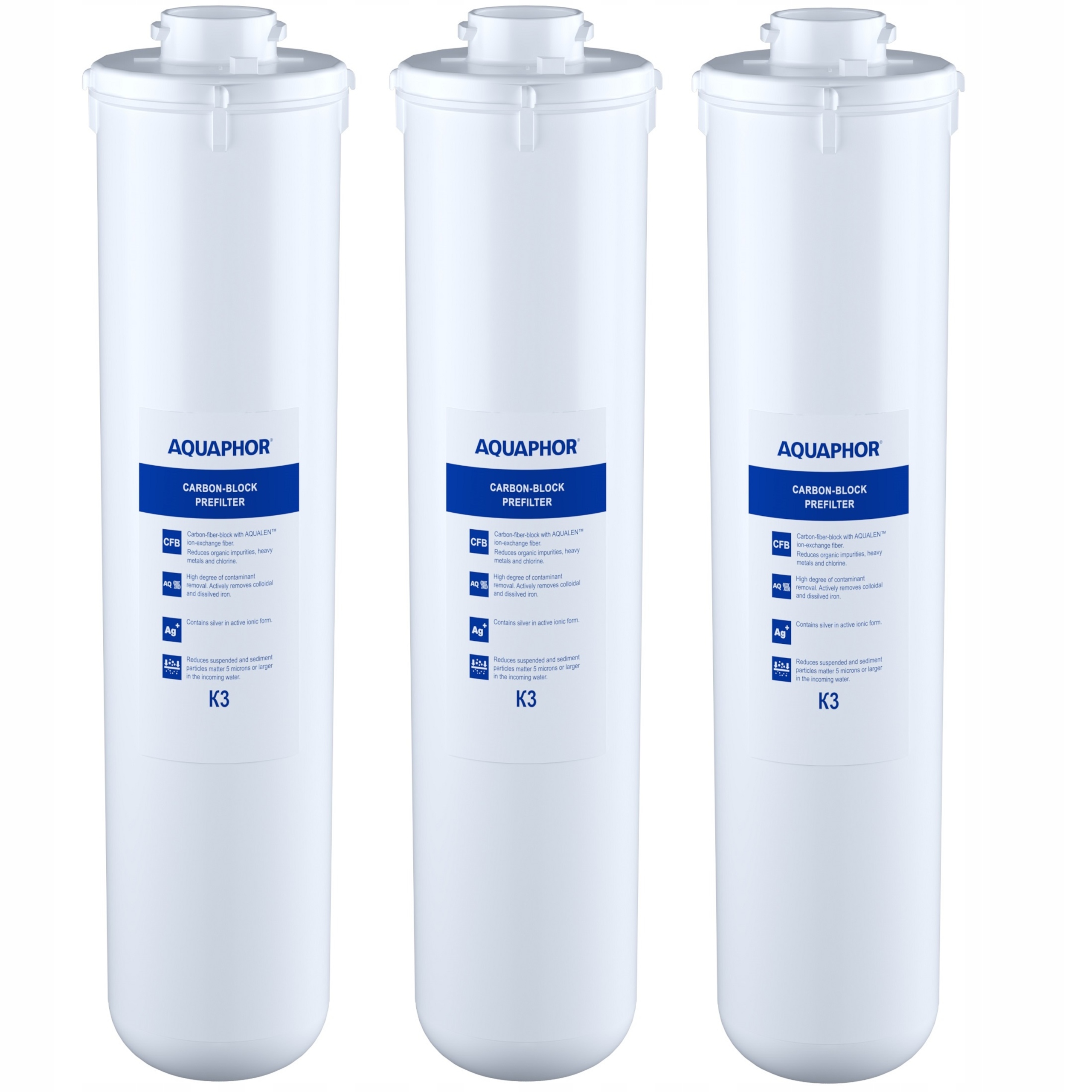Wkład filtrujący Aquaphor K3 – Zestaw 3 szt. dla czystej wody