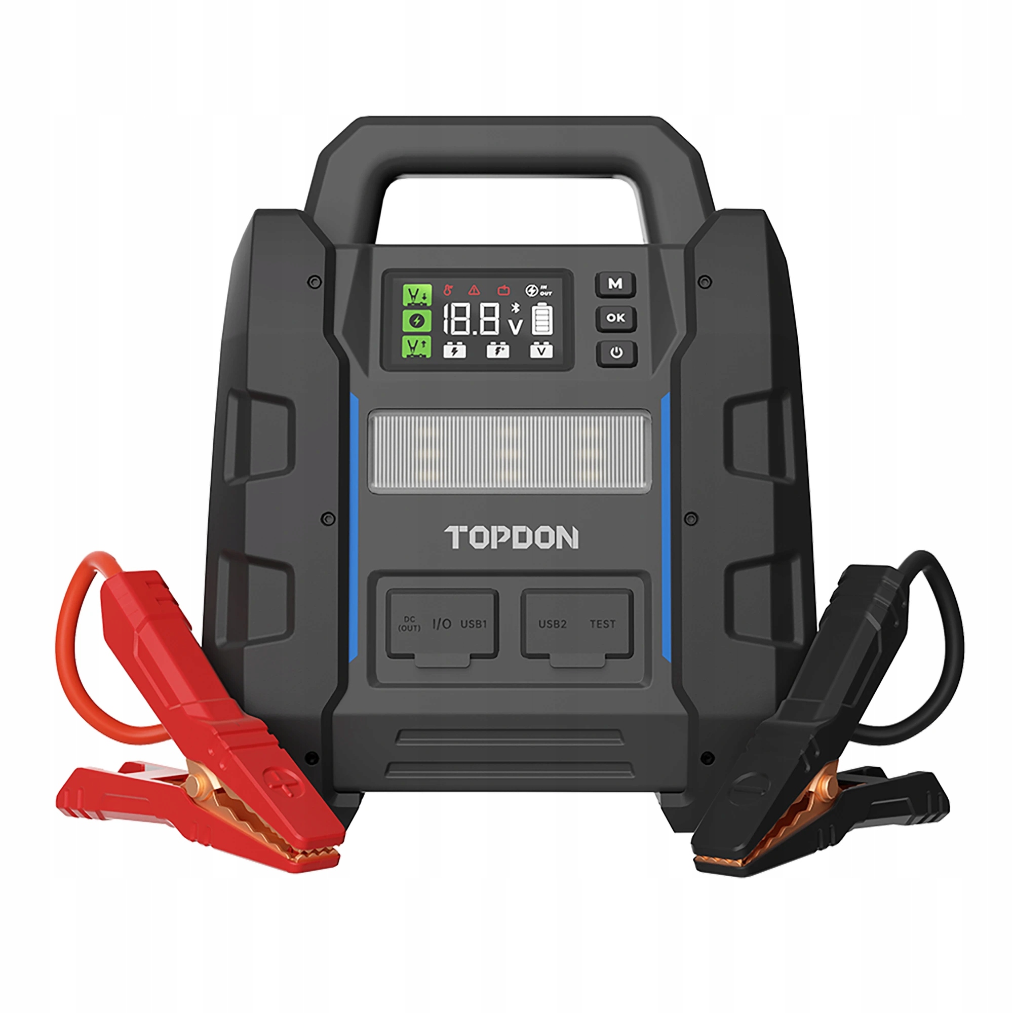 TOPDON startér a tester autobaterie V4500 Plus – Niezawodne wsparcie dla Twojego pojazdu