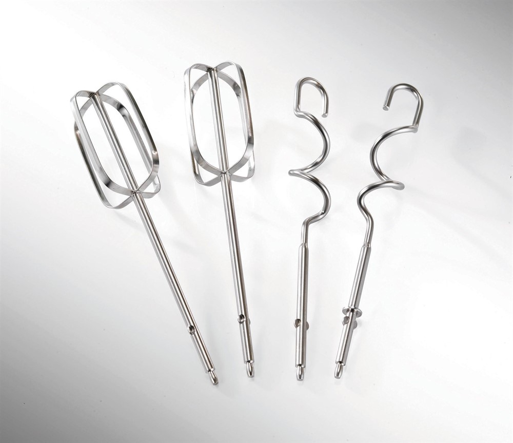 Praktyczne akcesoria – Trzepaczki i haki do ciasta w zestawie