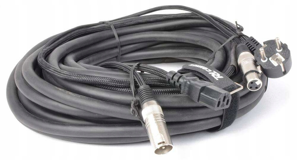 Kabel audio COMBI SHUKO XLR F / IEC F - XLR M 15m PD Connex – Idealne rozwiązanie dla audiofilów